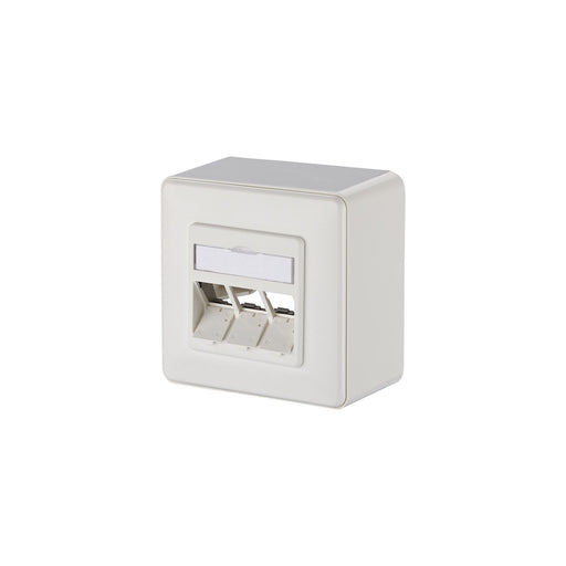 Metz Connect - Kommunikationsanschlussdose Kupfer Anschlussdose leer 130B10D30002-E AP 3x rws 43mm − 10 Stück