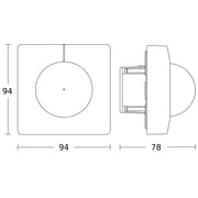 Steinel - Bussystem-Bewegungsmelder Bewegungsmelder IS 3180-E UP WS KNX KNX