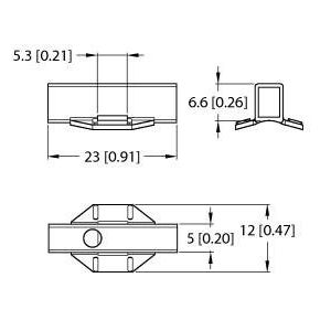 Turck - Zubehör/Ersatzteile für Befehlsgeräte Klemmstück KLR2-UNR − 1 Stück