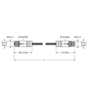 Turck - Rundsteckverbinder, feldkonfektionierbar (Industriesteckverbinder) Verbindungsleitung RKS46PSB1RSS46PSBTXL