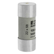 Eaton - Zylindrische Sicherung Sicherungseinsatz Nieders. CYL GG 22,#C22G100S 100A AC 500V 120kA − 10 Stück