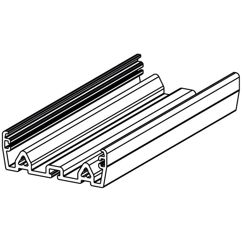 Weidmüller - Strangprofil-Aufbaugehäuse Gehäuse IP20 PF RS 45 GR 1000MM − 10 Stück