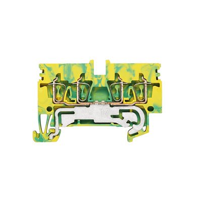 Weidmüller - Schutzleiter-Reihenklemme Klemme ZPE 2.5N/4AN Federanschl.,2.5mm² − 50 Stück