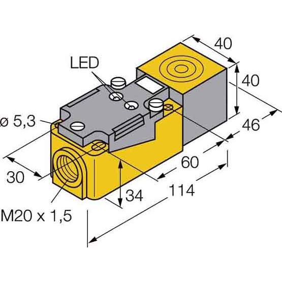 Turck - Induktiver Näherungsschalter Sensor induktiv NI35-CP40-AP6X2