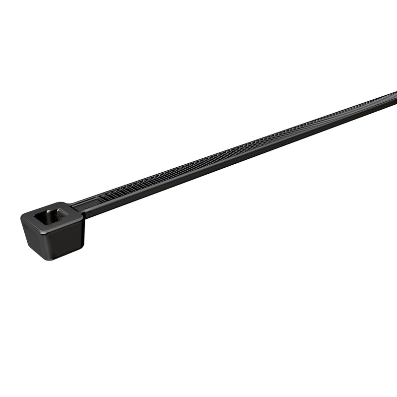 HellermannTyton - Kabelbinder T18L-PA66W-BK − 100 Stück