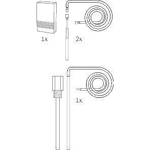 Bosch Thermotechnik - Zubehör/Ersatzteile für Wärmepumpe Fühlerset 7739622861 170mm