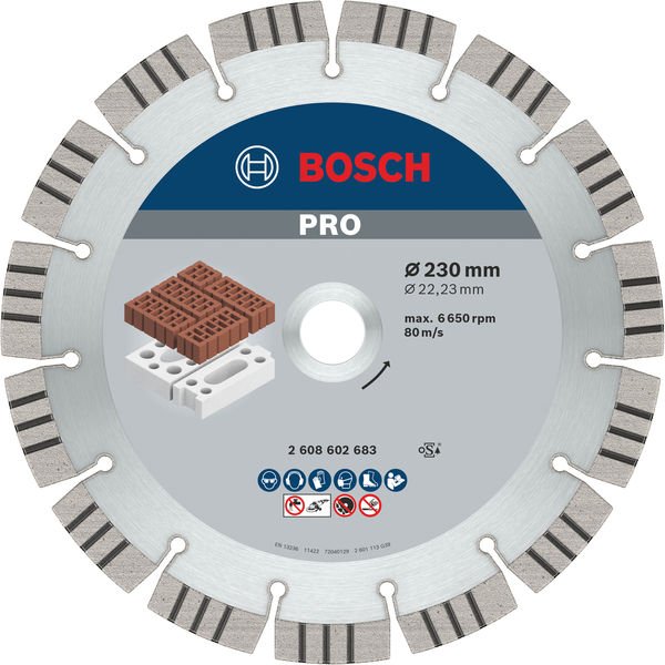 Bosch - Trenn-/Schleifscheibe Diamanttrennscheibe 2608602683 PRO Abrasive