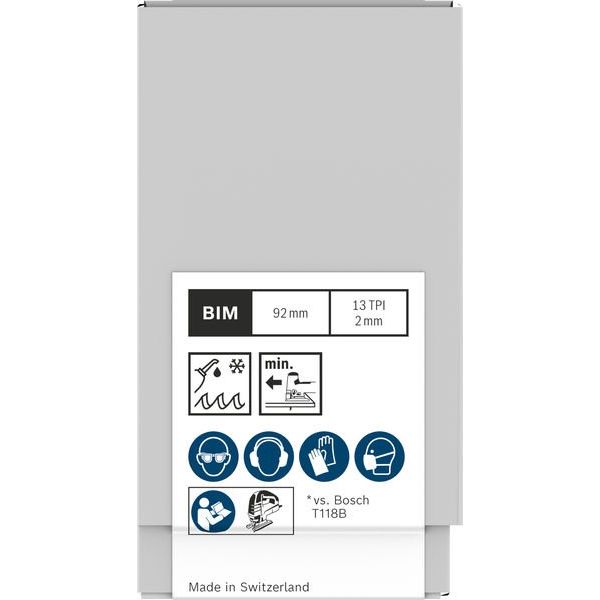 Bosch - Stichsägeblatt PRO Metal thick T121BFC 2608655112 Stichsägeblatt 92 mm − 100 Stück