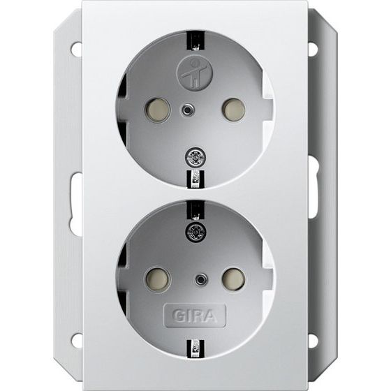 Gira - Steckdose Doppeldose SCHUKO 273103 1fach rws