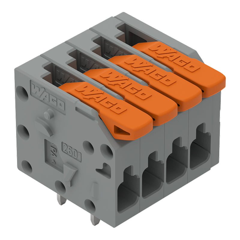 WAGO - Leiterplattenklemme Leiterplattenklemme,Hebel 2601-1104/000-004 1,5mm²,sw − 120 Stück