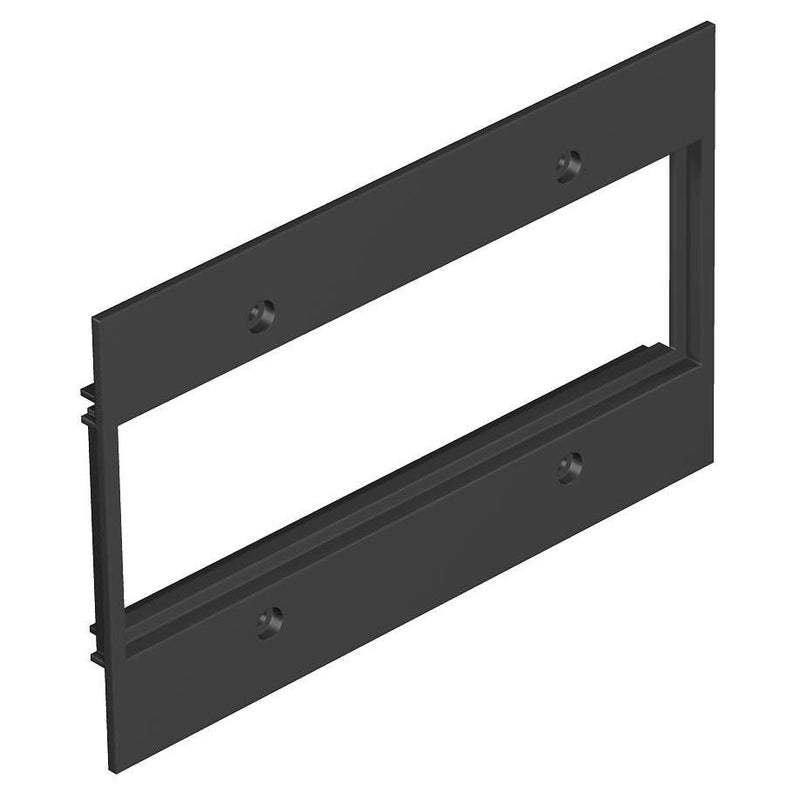 OBO Bettermann Vertr - Abdeckplatte für Einbaueinheiten Abdeckplatte T12L P17S 9011 3f Modul 45 in T12L