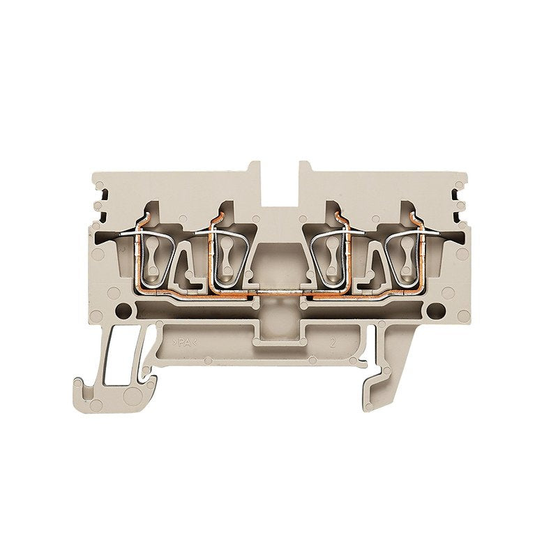 Weidmüller - Durchgangs-Reihenklemme Klemme ZDU 2.5N/4AN Federanschl.,2.5mm² − 50 Stück