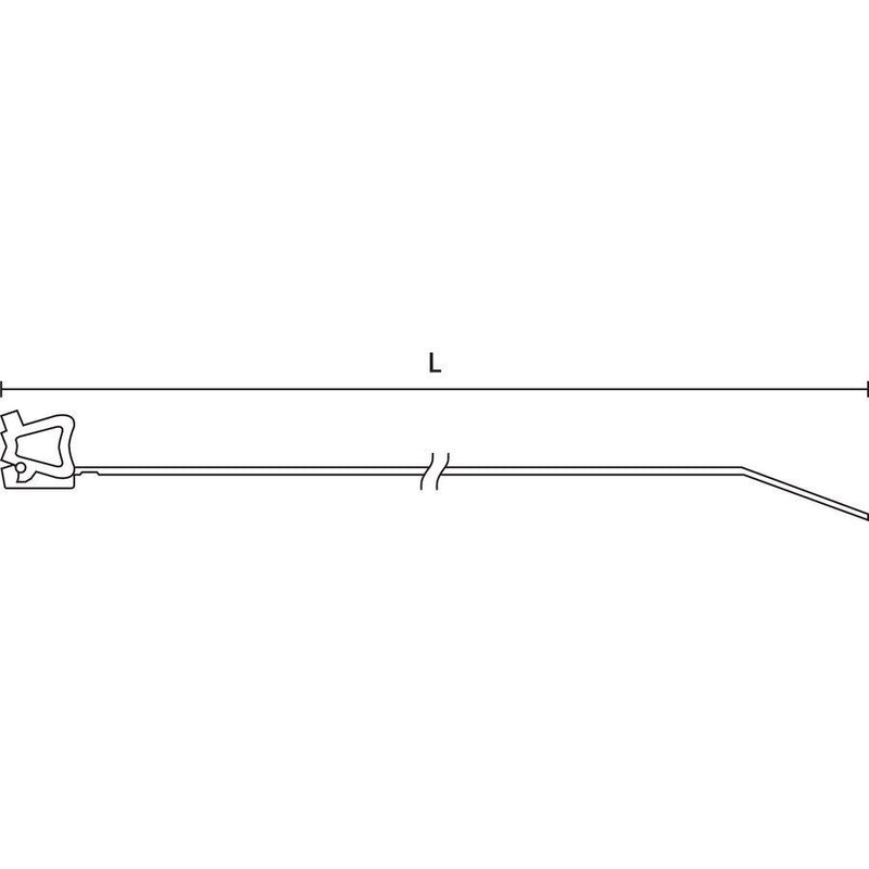 HellermannTyton - Kabelbinder Befestigungsbinder 111-01672(500) schwarz − 500 Stück