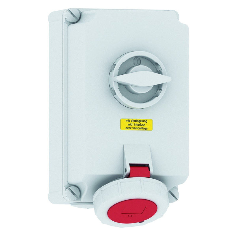 Bals Elektrotech - CEE-Steckdose abschaltbar, abgesichert (IEC 60309) Wandsteckdose 160087