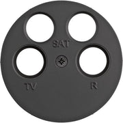 Berker - Einsatz/Abdeckung für Kommunikationstechnik Zentralstück MAN0102317 für Antennen-Steckd