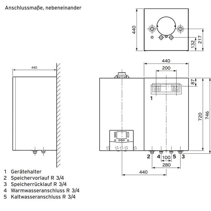Vaillant - Zubehör/Ersatzteile für Gasheizkessel Paket 1.683/2 ecoTEC plus 8000013988