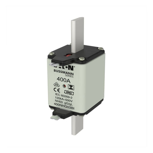 Eaton - Messersicherung Sicherungseinsatz Nieders. 400NHG03BI 400A AC 500V 120kA − 3 Stück