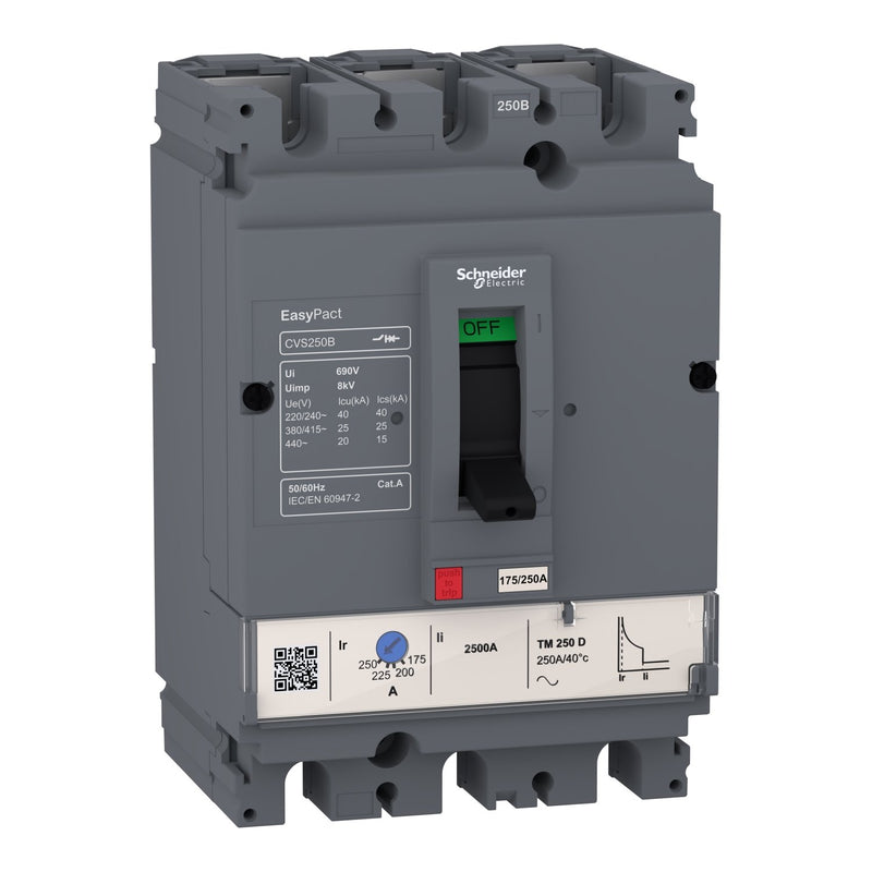 Schneider Electric - Leistungsschalter für Trafo-, Generator- und Anlagenschutz Leistungsschalter Easypact LV510302 CVS100B 25kA 415VAC