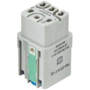 Harting - Kontakteinsatz für Rechtecksteckverbinder Han Q 5/0 Insert 09120052733 female quick lock