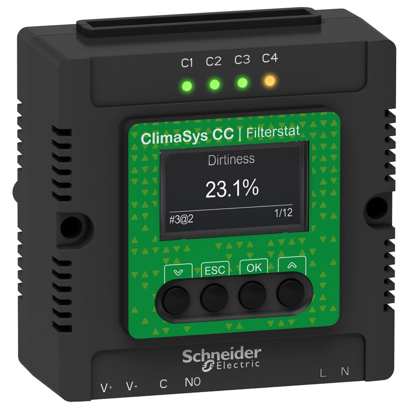 Schneider Electric - Thermostat für Gebläsekonvektor ClimaSys Controller NSYCCOFST30V Filterstat DC30V