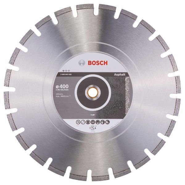 Bosch - Trenn-/Schleifscheibe Diamanttrennscheibe 2608602626 Standard for Asphalt