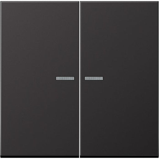 Jung - Bussystem-Tastsensor KNX RF Taster 2fach AL 10921 ST RF D Aluminium lackiert