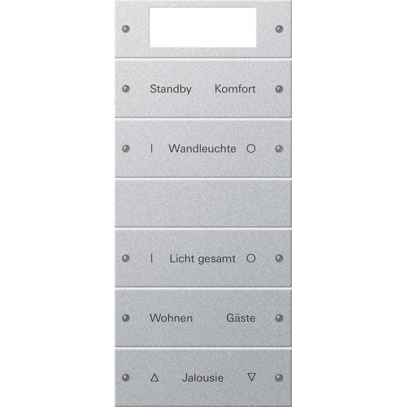 Gira - Bussystem-Tastwippe Wippenset 5-fach 221526 beschr. Sys 55 F Alu
