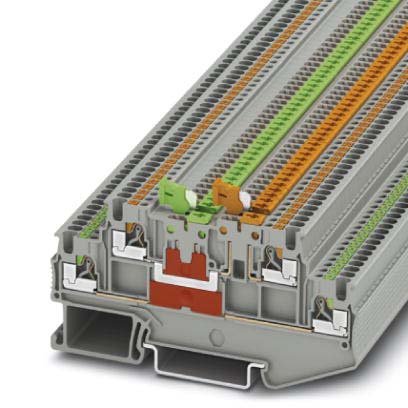 Phoenix Contact - Trenn- und Messtrenn-Reihenklemme Messertrennklemme PTT 1,5/S-2MT 0,14-1,5qmm, 9A,400V − 50 Stück