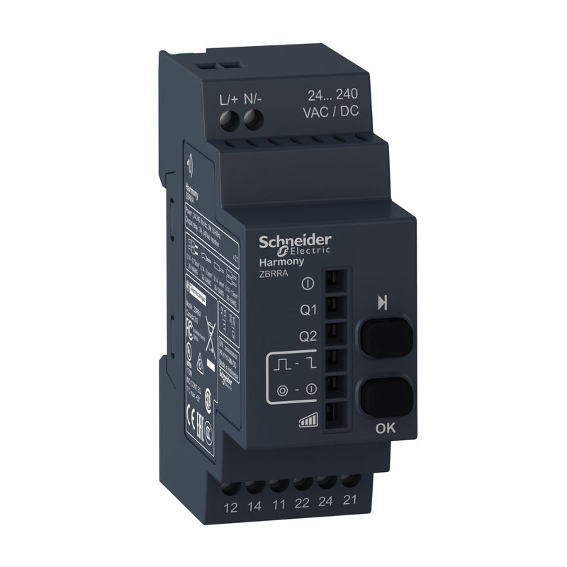 Schneider Electric - Zubehör/Ersatzteile für Befehlsgeräte Empfänger programmierbar ZBRRA AC/DC 2 Relais Ausg