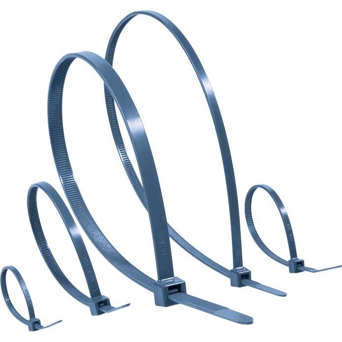 HellermannTyton - Kabelbinder MCT50L PA66MP YE 100 detektierbar − 100 Stück