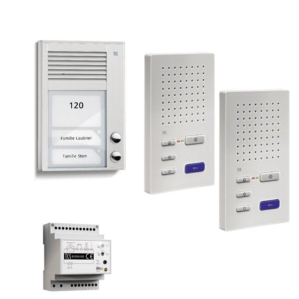 TCS Tür Control - Türsprech-Set Paketlösung PSC2220-0000 2 Taste AP, Freispr. − 1 Stück