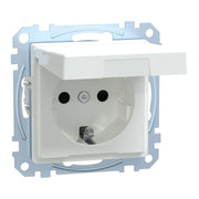 Merten - Steckdose SCHUKO-Steckdose aws MEG2314-0325 Klappdeckel IP44
