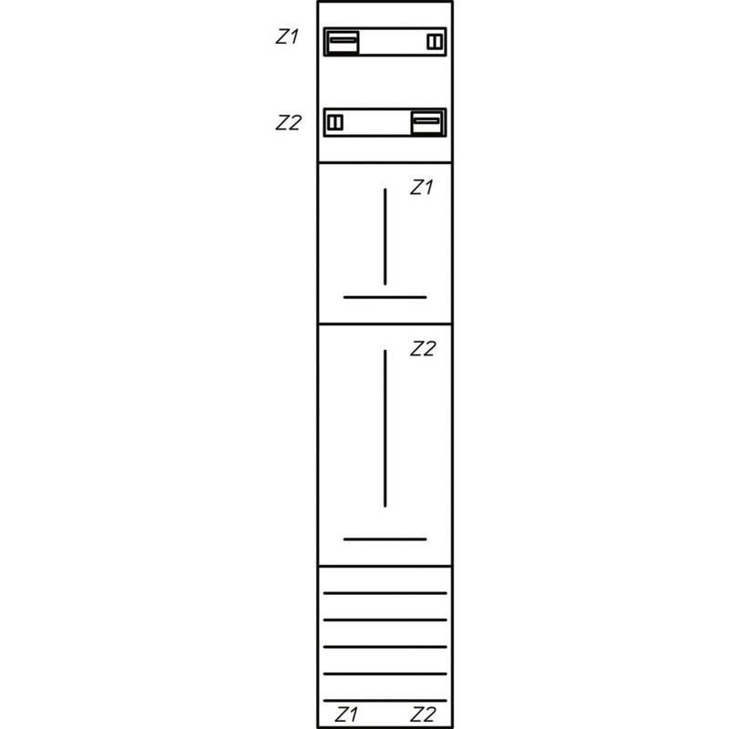 Eaton - Zähler-Komplettschrank Zählerfeld ZSD-Z19A0574