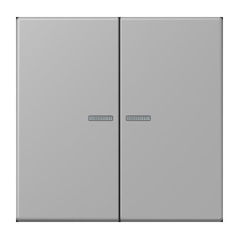 Jung - Bedienelement intelligent Taster 2fach BT LC 17102 204 gris moyen
