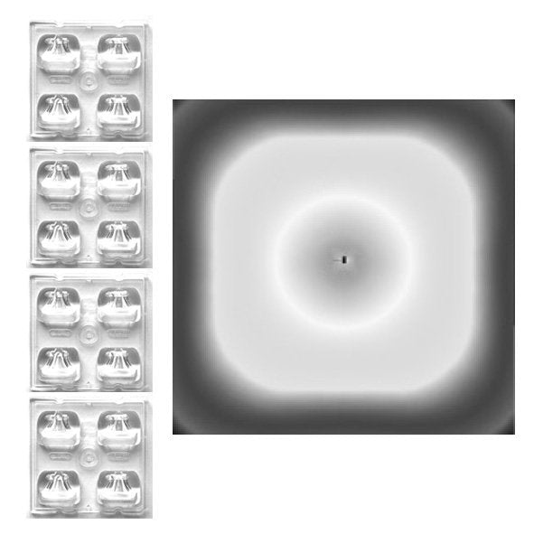 Leipziger Leuchten - Lichttechnisches Zubehör/Ersatzteile für Leuchten Linsenset (4 Stück) 2.914.8301.17-058 Platzoptik − 4 Stück