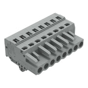 WAGO - Kabelsteckverbinder für Leiterplattensteckverbinder 1-Leiter-Federleiste 231-108/008-000 CAGECLAMP,2,5 mm²,gr − 50 Stück