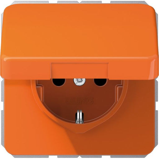 Jung - Abdeckrahmen Klappdeckel orange CD 590 KL O m.Abdeckung 50x50mm