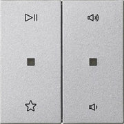 Gira - Bedienelement intelligent Wippe 2f Audiostrg 538426 F Alu