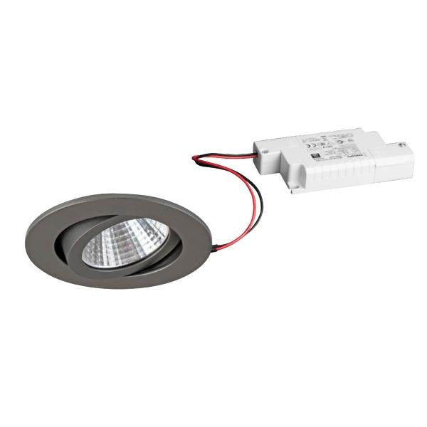 Brumberg Leuchten - Downlight/Strahler/Flutlicht LED-Einbaustrahler 39361643 titan, TRIACdim