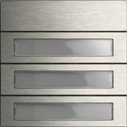 Gira - Funktionsmodul für Türkommunikation Ruftastenmodul 3fach 5533920 Edelstahl