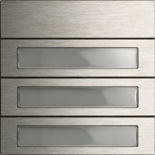 Gira - Funktionsmodul für Türkommunikation Ruftastenmodul 3fach 5533920 Edelstahl