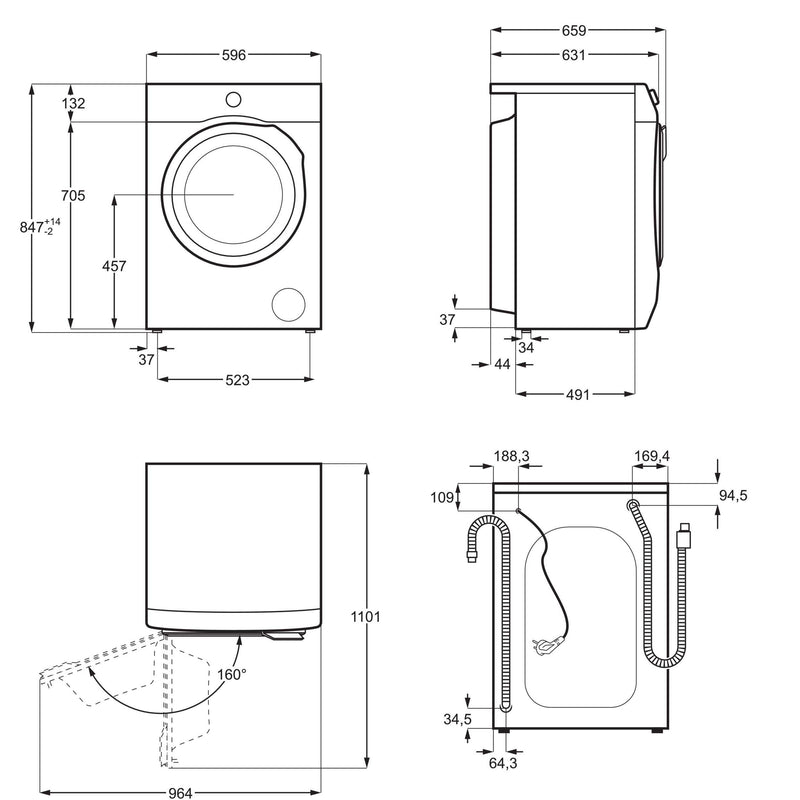 Electrolux AEG MDA - Waschmaschine Waschautomat L6FBF40408