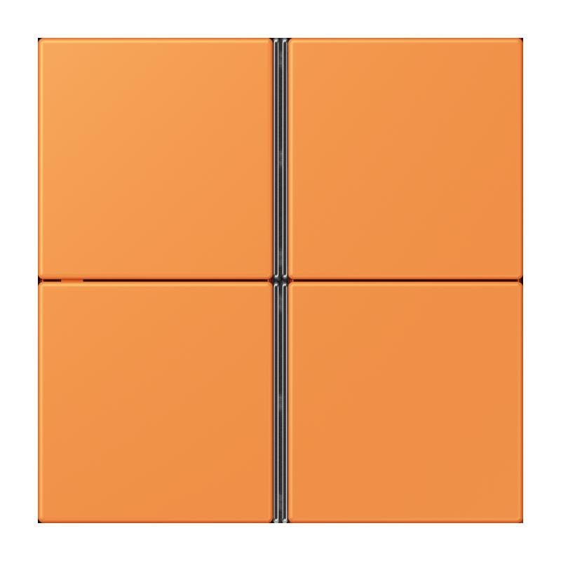 Jung - Abdeckung/Bedienelement für Installationsschalterprogramme Tastensatz 4fach LC 404 TSA 225 orange clair