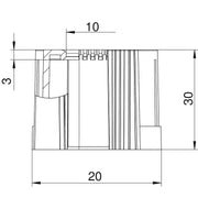 OBO Bettermann - Endtülle für Installationsrohre Rohrendtülle 129 TB M16 teilbar M16, PE, lgr