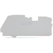 WAGO GmbH & Co. KG - Abschluss- und Zwischenplatte für Reihenklemme Abschluss Zwischenplatte 2116-1291 1 mm dick, grau − 25 Stück
