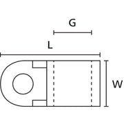 HellermannTyton - Befestigungssockel und -element für Kabelbinder Befestigungssockel TY3F1PA66NA(1000) 19x8 mm, natur − 1000 Stück