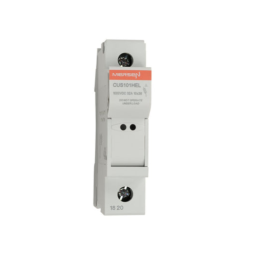 Mersen - Halter für zylindrische Sicherung Sicherungshalter CUS101HEL 10x38 DC1000V 32A 1p − 12 Stück