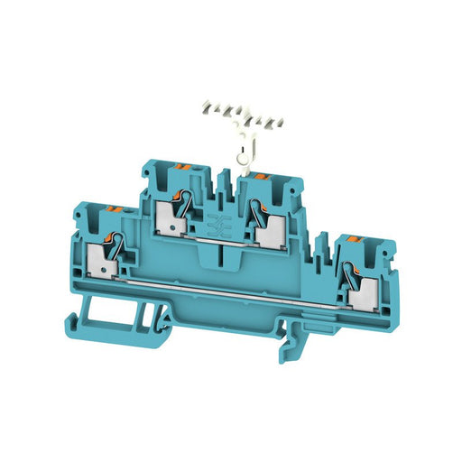 Weidmüller - Durchgangs-Reihenklemme Klemme A2T 2.5 SNAPMARK BL PUSH IN, 2.5 mm² − 50 Stück