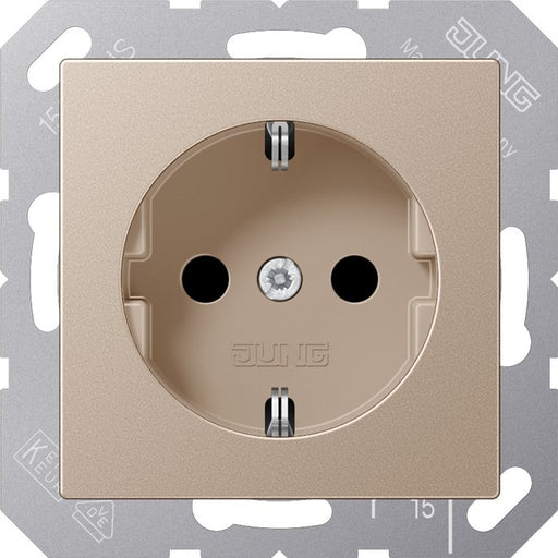Jung - Steckdose SCHUKO-Steckdose 16A 250V A 1520 KI CH m.Berührungsschutz