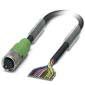 Phoenix Contact - Konfektioniertes Sensor-Aktor-Kabel Sensor-/Aktor-Kabel SAC-17P-10 #1555376 17-pol.RAL9005 10m